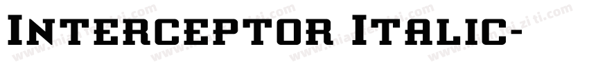 Interceptor Italic字体转换